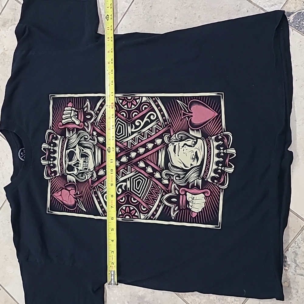 Men's Black Skull Graphic Tee - Picture 3 of 4